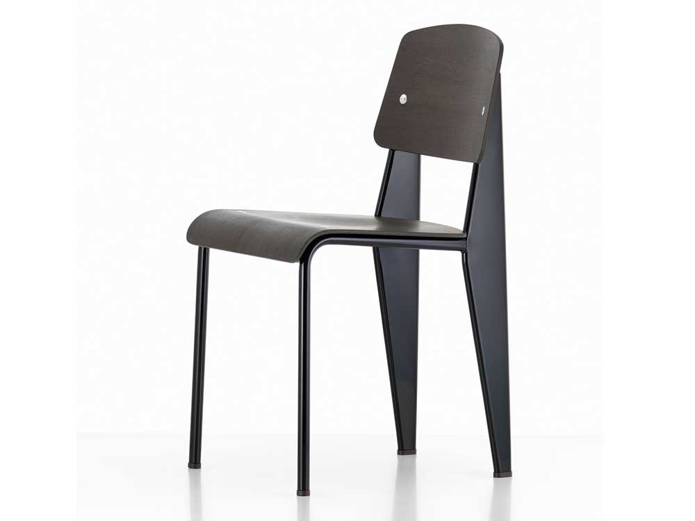 Vitra-Standaard-stoel-vrijstaand-zwart